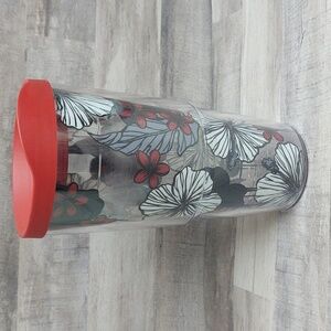 Tervis Tumbler 24oz.~Hibiscus Floral~Gently Used